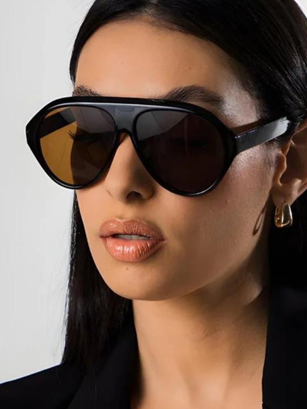 Vintage Oversized Oval Sunglasses